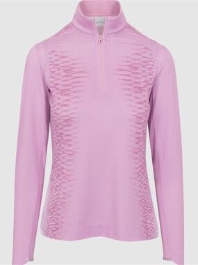 NWT Dunning Golf Performance Women's Mauve Desert 1/4 Zip Jacket Sz Large